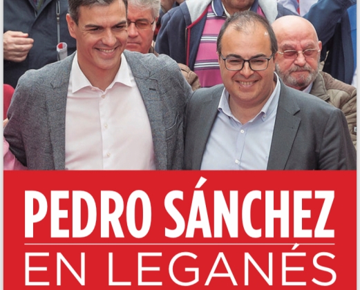 Este martes 21 de mayo acto en Leganés con Pedro Sánchez, Ángel Gabilondo y Santiago Llorente 