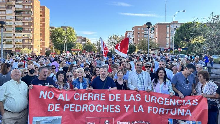 Leganés dice NO al cierre de las Urgencias de La Fortuna y Pedroches y exige a Díaz Ayuso su reapertura