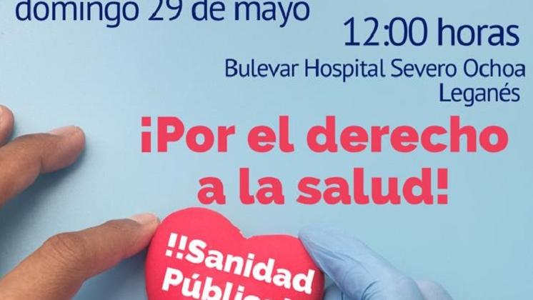 Psoe Leganés se suma a la concentración convocada este domingo por el derecho a la salud y en defensa de la sanidad pública en la Comunidad de Madrid