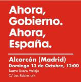 Domingo 13: Acto con Pedro Sánchez en Alcorcón 