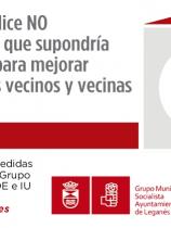 Leganemos rompe las negociaciones con los Grupos Municipales de PSOE e IU Leganés 